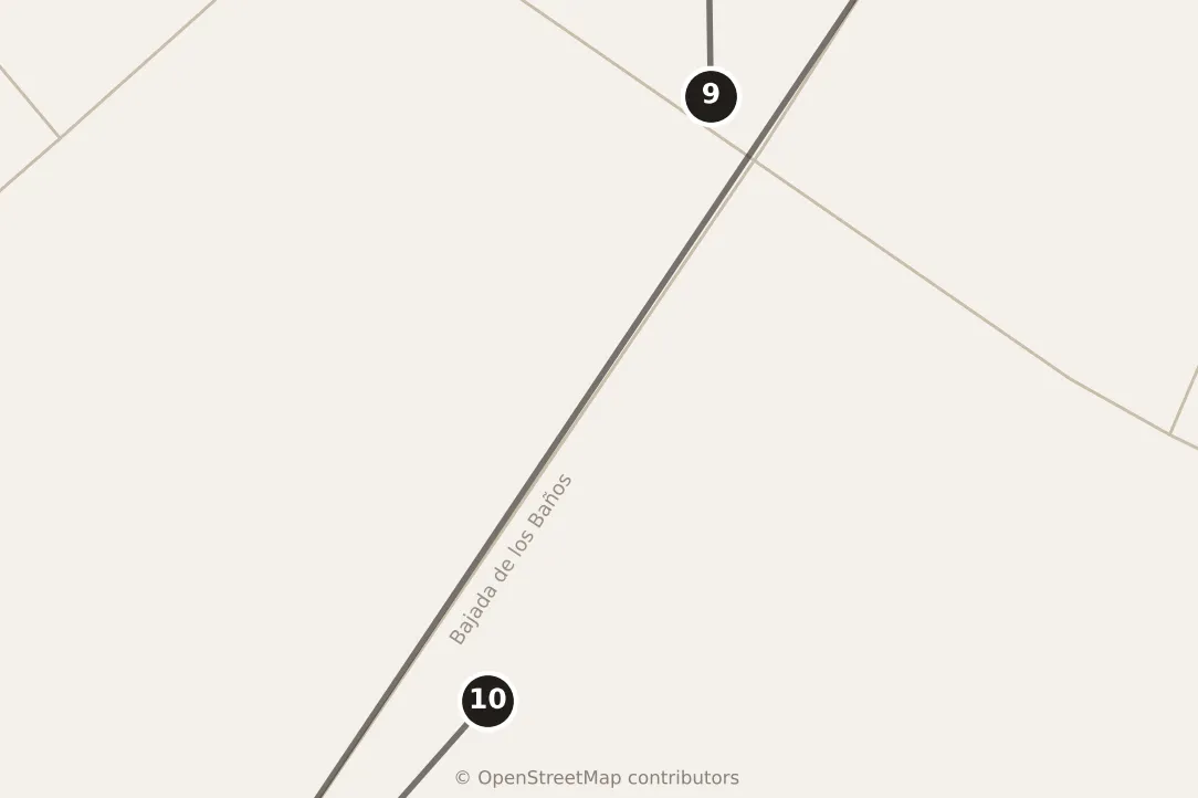 Map of Lima, evening: stops 9–10, numbered in walking order.
